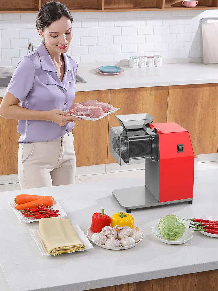 Multifunctional High-power Stainless Steel Automatic Electric Small Desktop Meat Slicer
