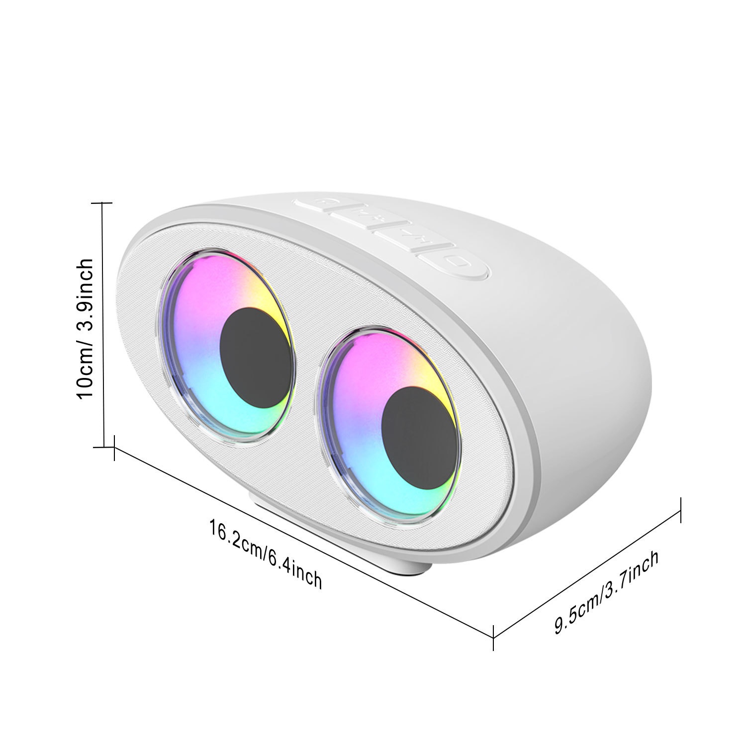 Cartoon Eye Bluetooth Speaker White Noise RGB Colorful Light Effect