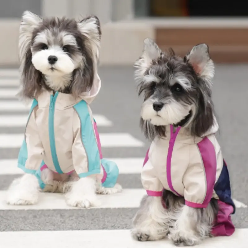 Waterproof Candy Color Anti-fouling Dirty Pet Out Shell Jacket