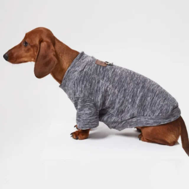Pet Medium And Large Dog Polar Velvet Padded Bottoming Shirt Gray - Shop at LoveMi
