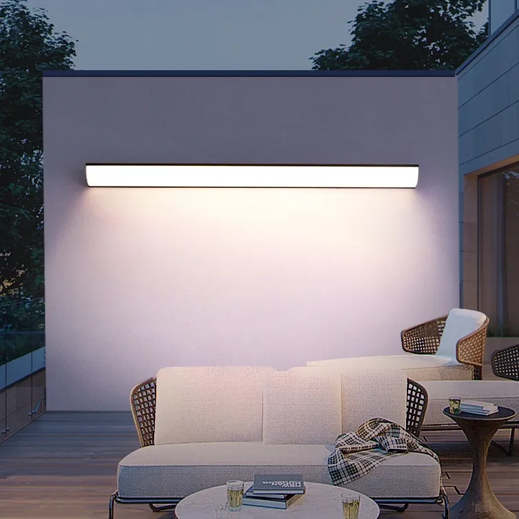 Surface-mounted Outdoor Sensor Light, Waterproof Strip Wall