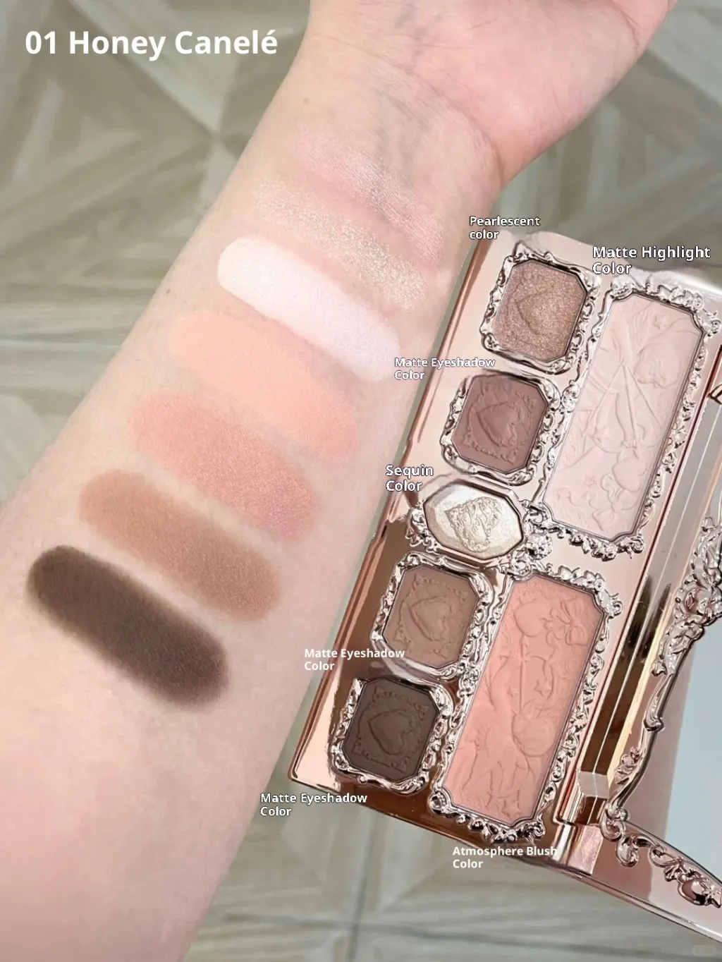 Blush Integrated Highlight Contour Compact - Honey Corouli Plate