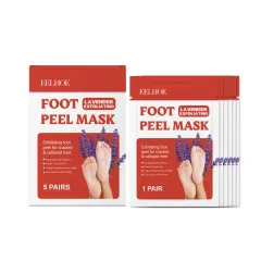 Lavender Exfoliating Foot Mask - 5Pairs - View 1