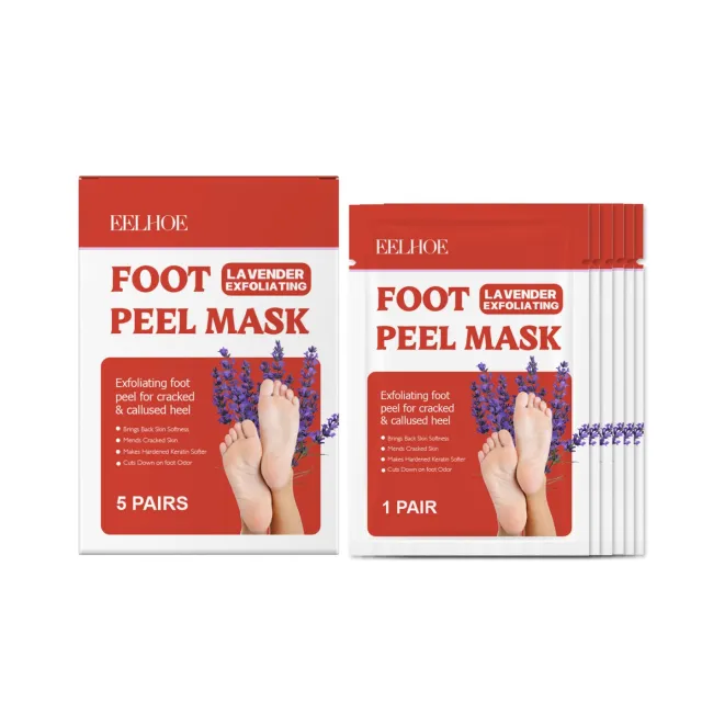 Lavender Exfoliating Foot Mask 5Pairs - Shop at LoveMi