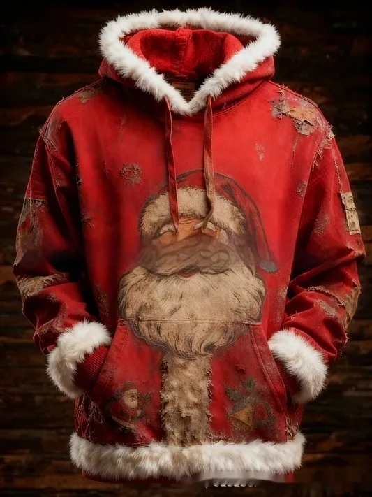 European And American Winter Merry Christmas Hoodie With Pocket - Mmwy008