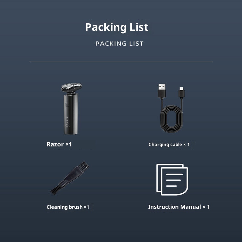 LED Electric Washing Three-head Shaver 3