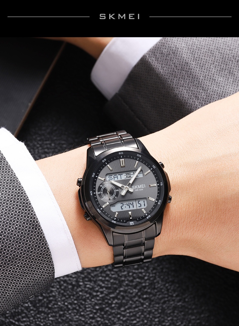 Skmei 2284 Steel Strap analog digital Watch for men