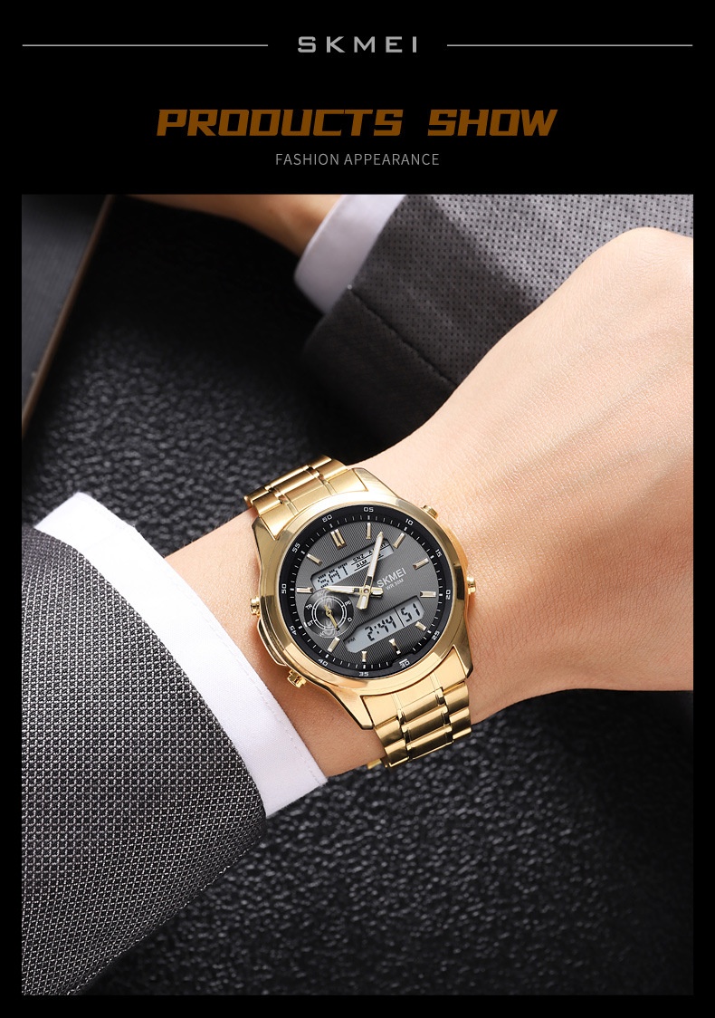 Skmei 2284 Steel Strap analog digital Watch for men