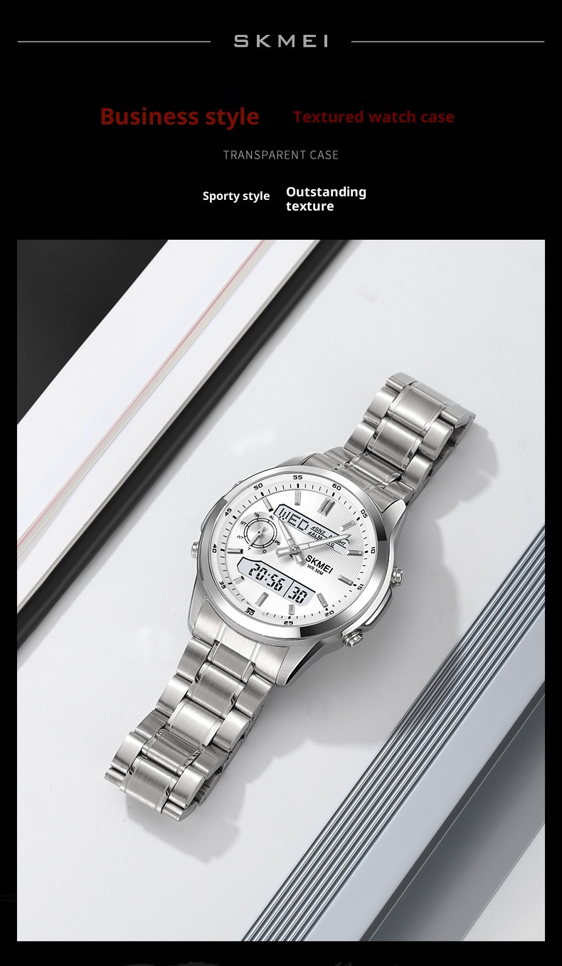 Skmei 2284 Steel Strap analog digital Watch for men