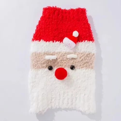 Korean Pet Clothes Autumn And Winter Thin Sweater Santa Claus Sweater - Shop at LoveMi
