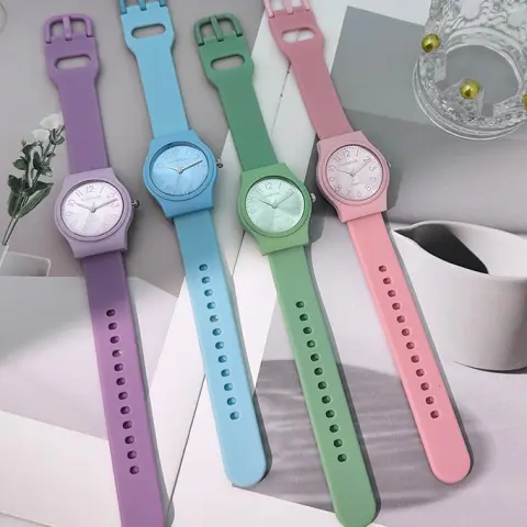 Casual Digital Scale Quartz Silicone Children's Watch