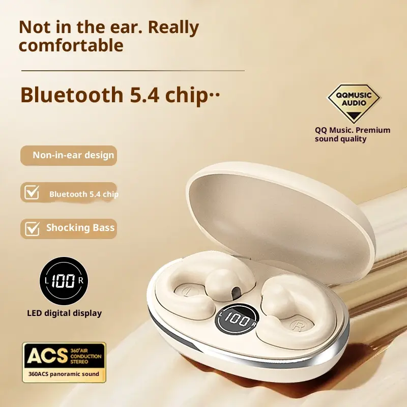 OWS Wireless Bluetooth Headset Bone Conduction Non-in-ear