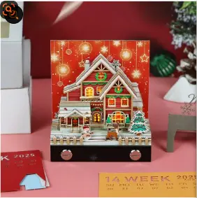 Christmas Snow House Calendar