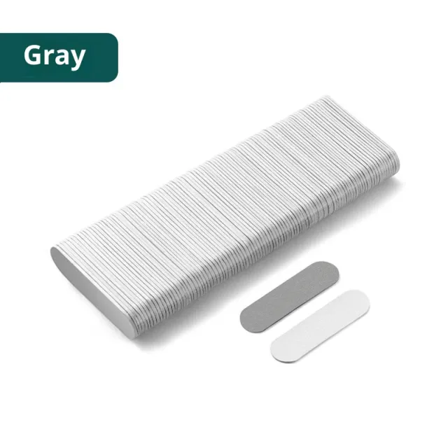Double sided Polishing Small Sand Bar Nail File Tools Gray And White - Shop at LoveMi