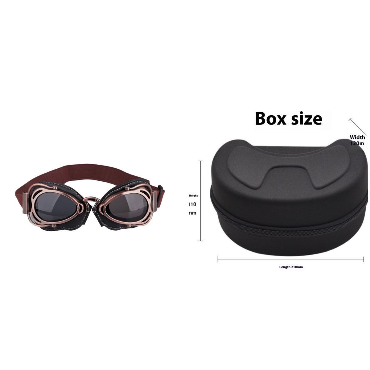 Motorcycle Wind-proof Glasses Motorcycle Pilot Hat Against Wind And Sand Harley Prince Helmet Reflective Retro Goggles