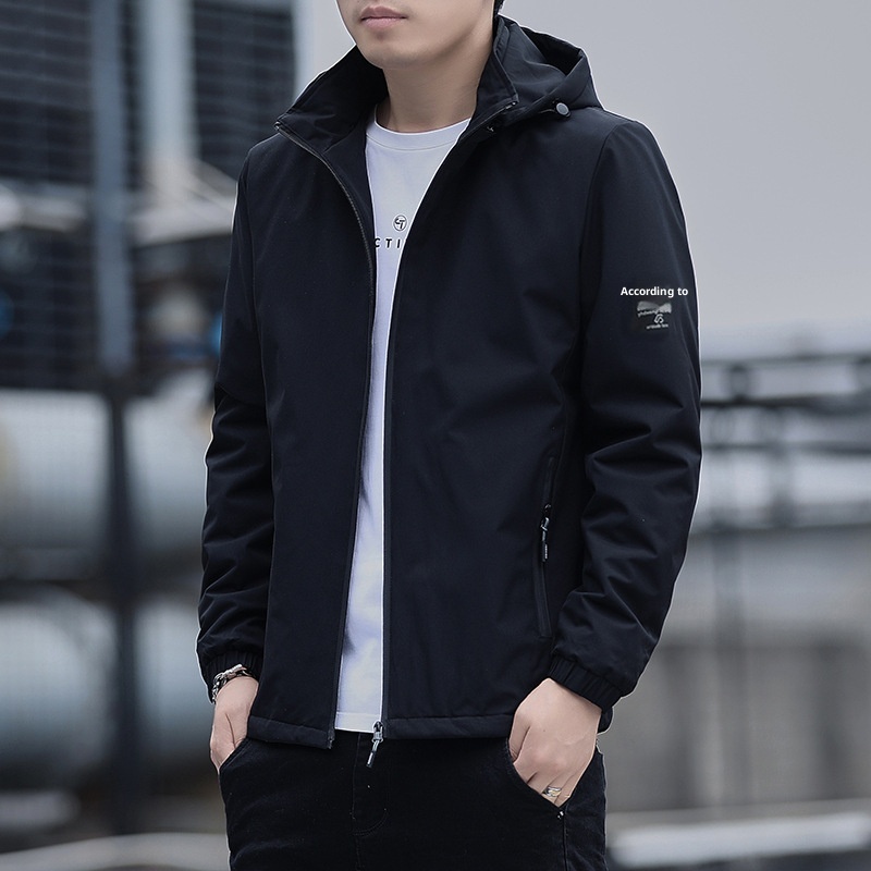 $19.39 Fashion Casual Hooded Fleece-lined Thick Coat For Men