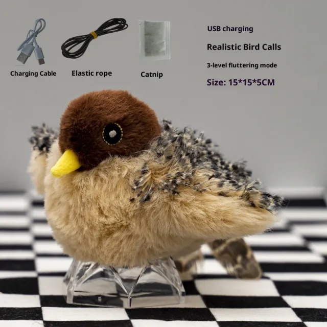 Inductive Magpie Cat Self Entertaining Plush Smart Toy No Remote Version - Shop at LoveMi