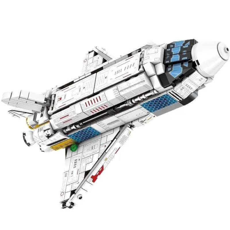 Building Blocks Spacecraft Space Rocket Combination Assembled Aircraft Model Children's Educational Puzzle Small Toys