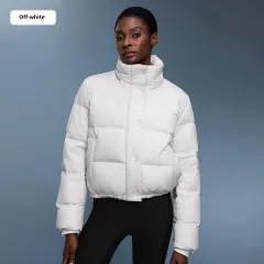 90 White Duck Down Women's New Winter Detachable Hooded Thick Warm Loose Fashion Coat - White - View 1