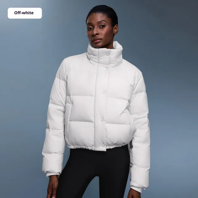 90 White Duck Down Women's New Winter Detachable Hooded Thick Warm Loose Fashion Coat White - Shop at LoveMi