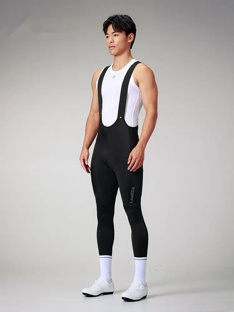 Men's Cycling Bib Pants With Pockets Shockproof Road Biking
