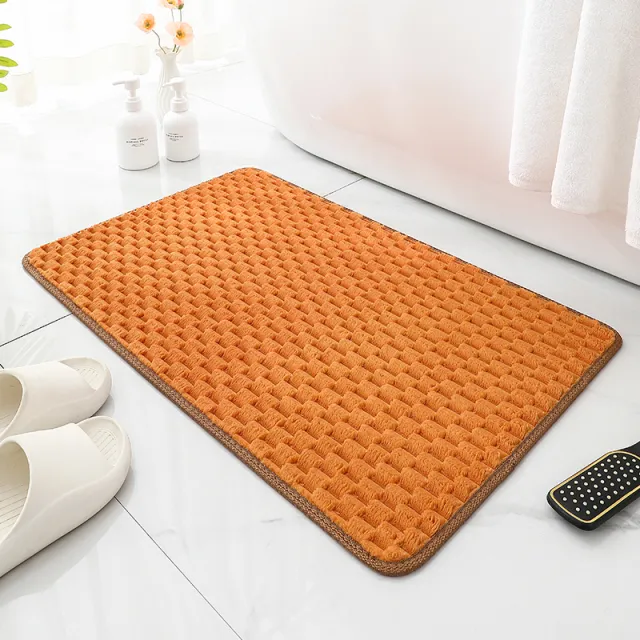 Golden Tortoise Velvet Floor Mat, Bathroom Absorbent Door Mat Champagne - Shop at LoveMi
