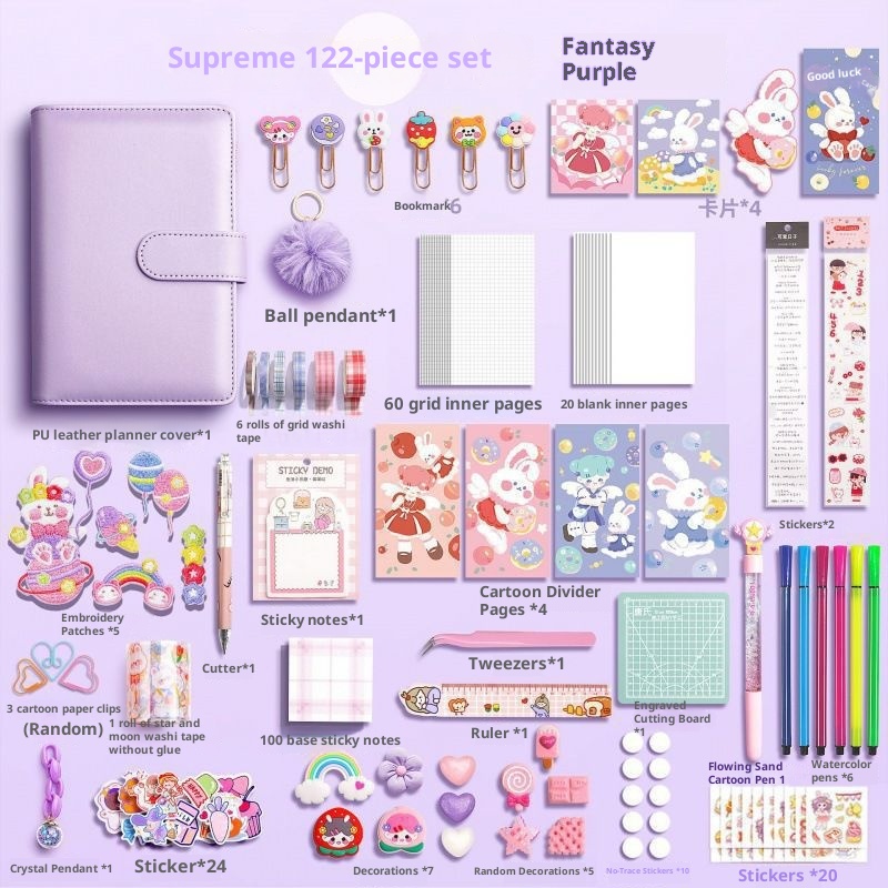 Hand Account Book Set Tool Cute Style Notebook 5