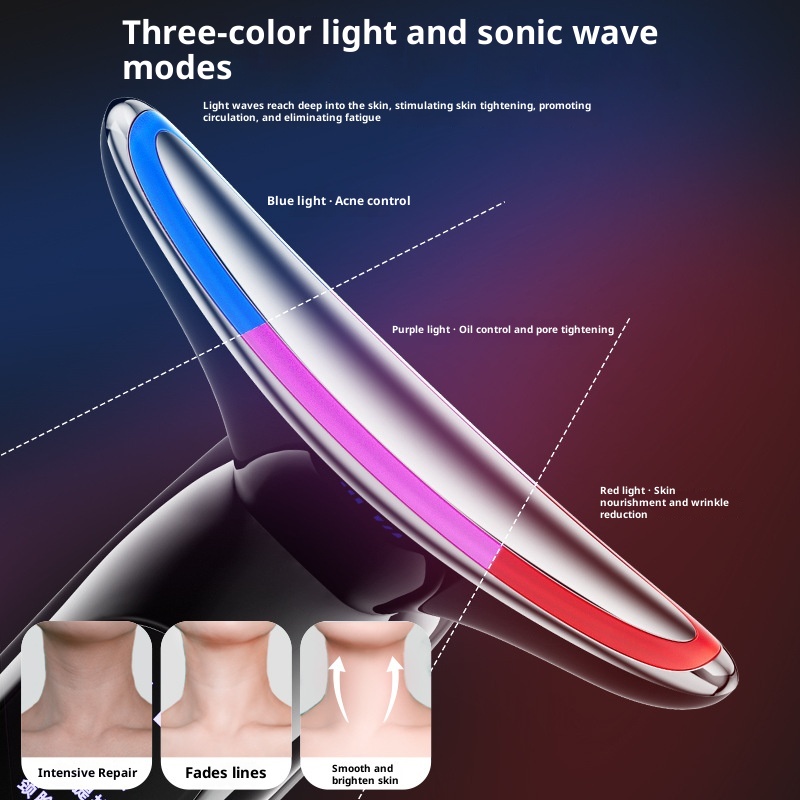 Multifunctional Hot Compress Vibration Massager For Removing Neck Wrinkles 4