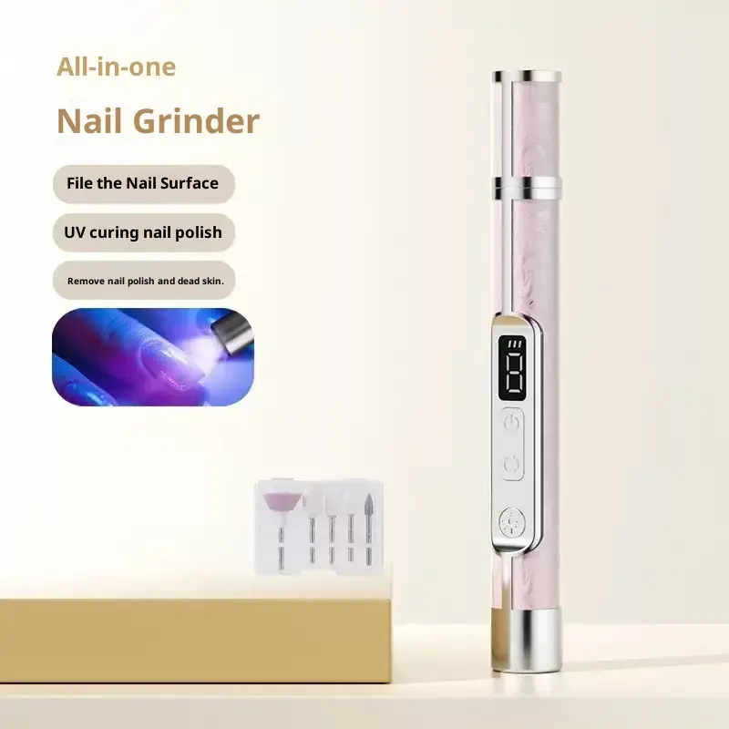 LCD Display 2-in-1 Polishing And Baking Lamp Electric Nail Grinder