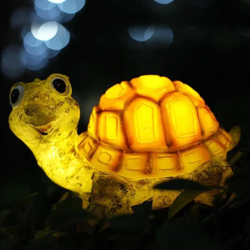 Resin Solar Lamp Creative Animal-shaped Courtyard Decorative Light