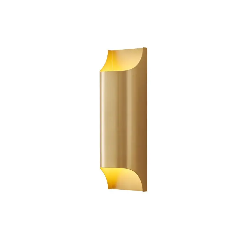 Modern Minimalist Background Wall Staircase Full Copper Wall Lamp