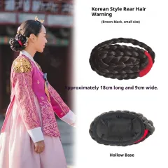 Twisted Braid Updo For Long Hair Back Styling - Hollow Brown Black - View 1