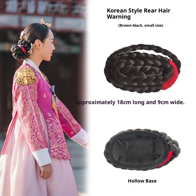 Twisted Braid Updo For Long Hair Back Styling Hollow Brown Black - Shop at LoveMi