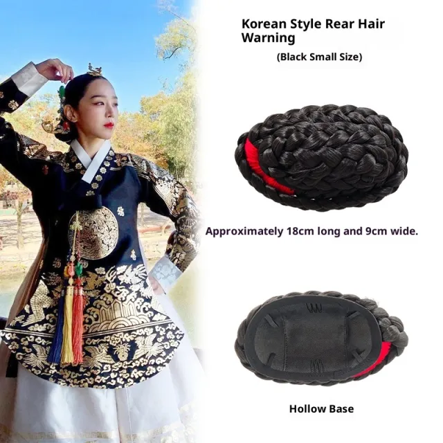 Twisted Braid Updo For Long Hair Back Styling Hollow Base Black - Shop at LoveMi