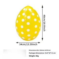 Outdoor Patio Atmosphere Decoration Props Easter Decoration Polka Dot Balls - Yellow - View 1