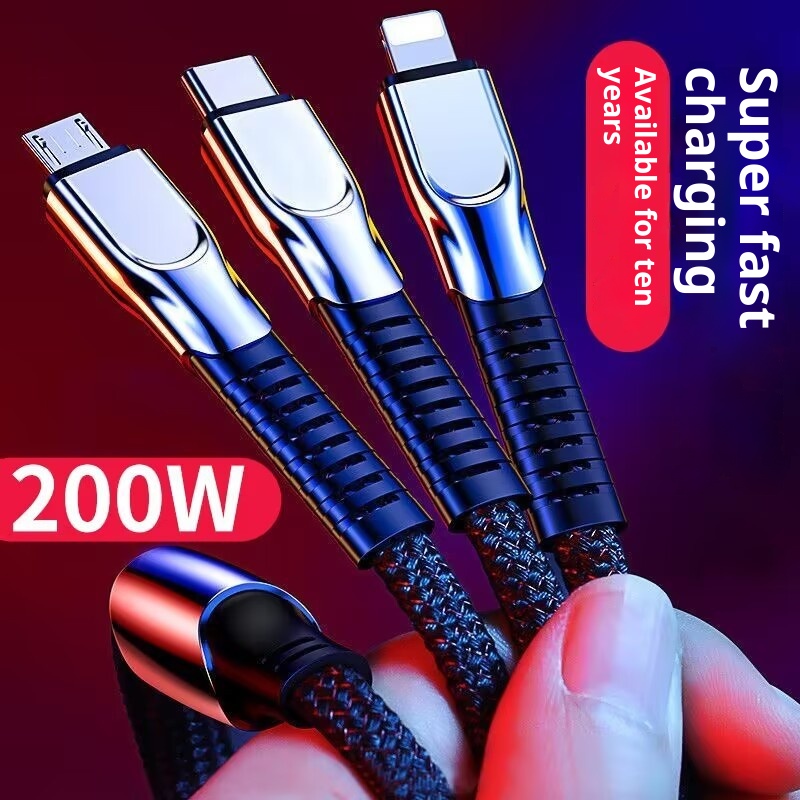 Business High-end 240W Super Fast Charging One-to-three Charging Cable