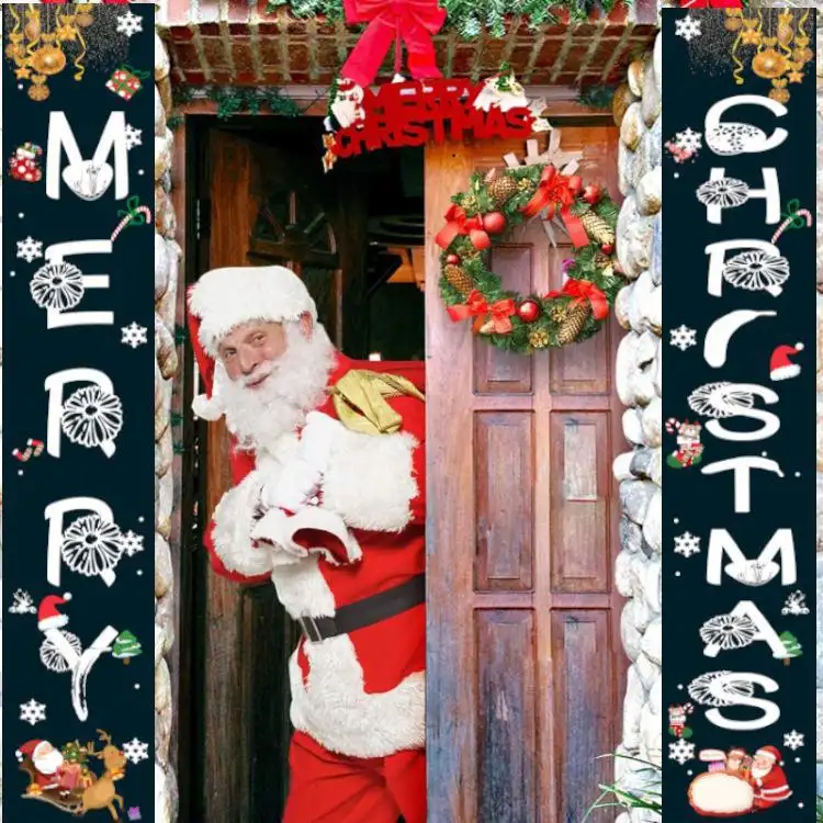 Christmas Couplet Snowman Penguin Holiday Decoration