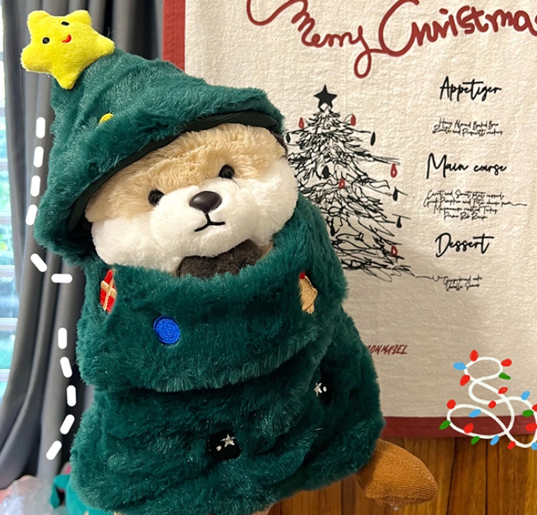 Peluche de Noël teckel et loutre — Collection Wish 25 cm 2