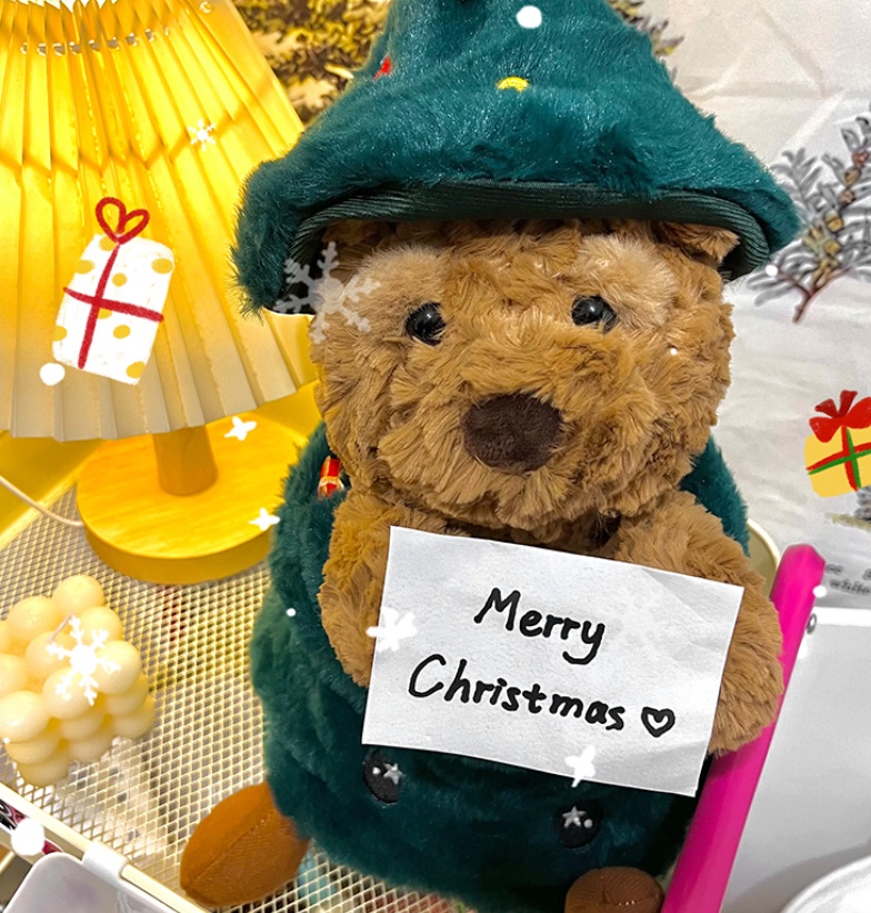 Peluche de Noël teckel et loutre — Collection Wish 25 cm 3