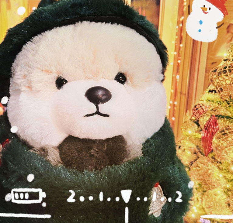 Peluche de Noël teckel et loutre — Collection Wish 25 cm 9