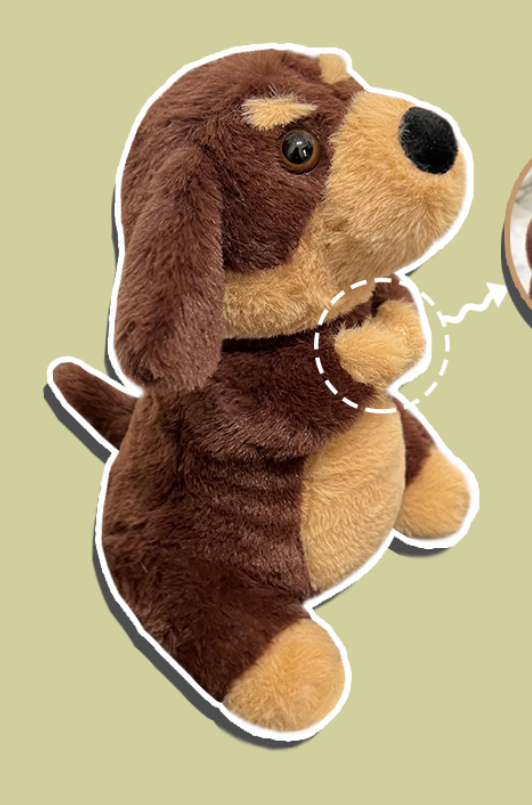 Peluche de Noël teckel et loutre — Collection Wish 25 cm 6