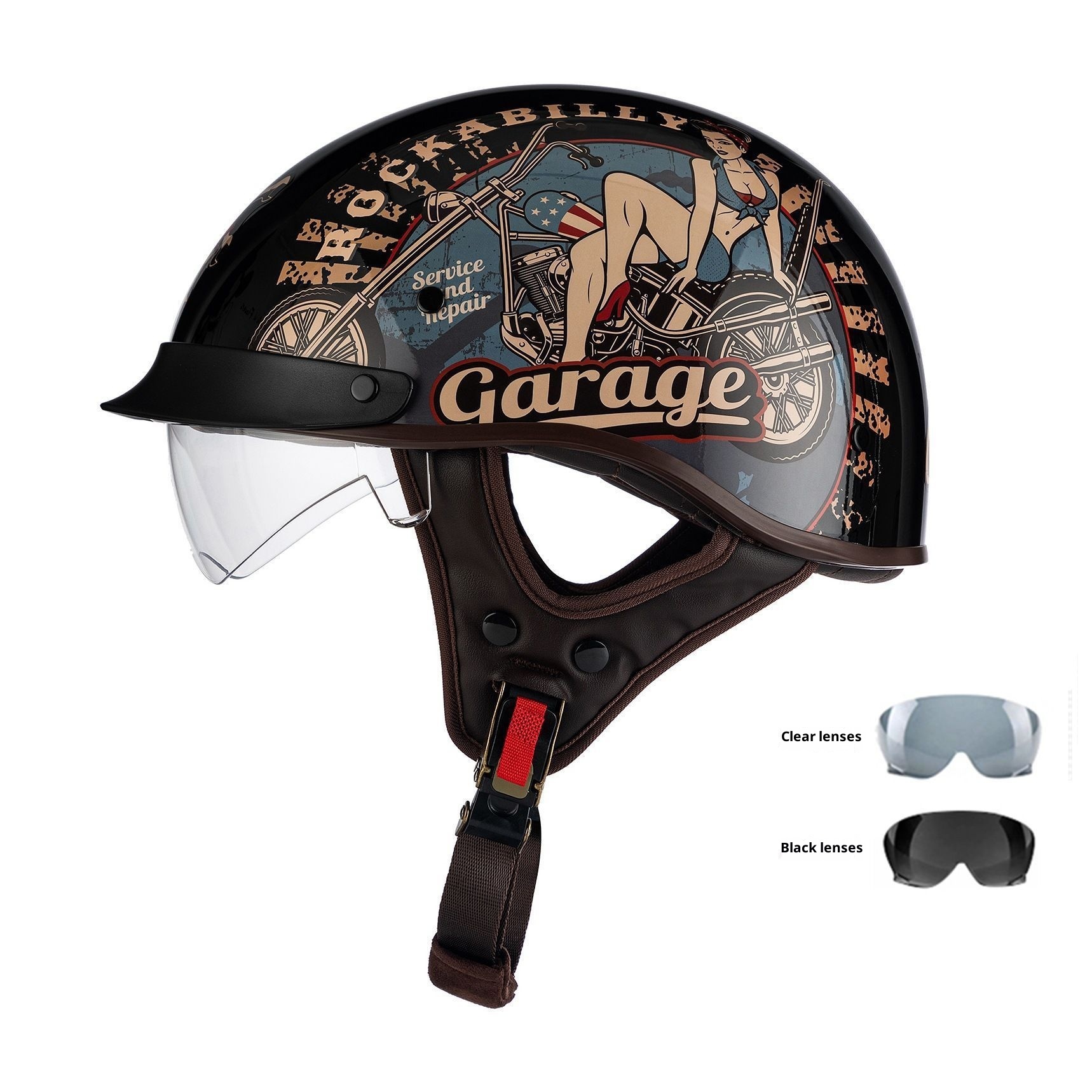 Retro Helmet Electric Motorcycle Helmet