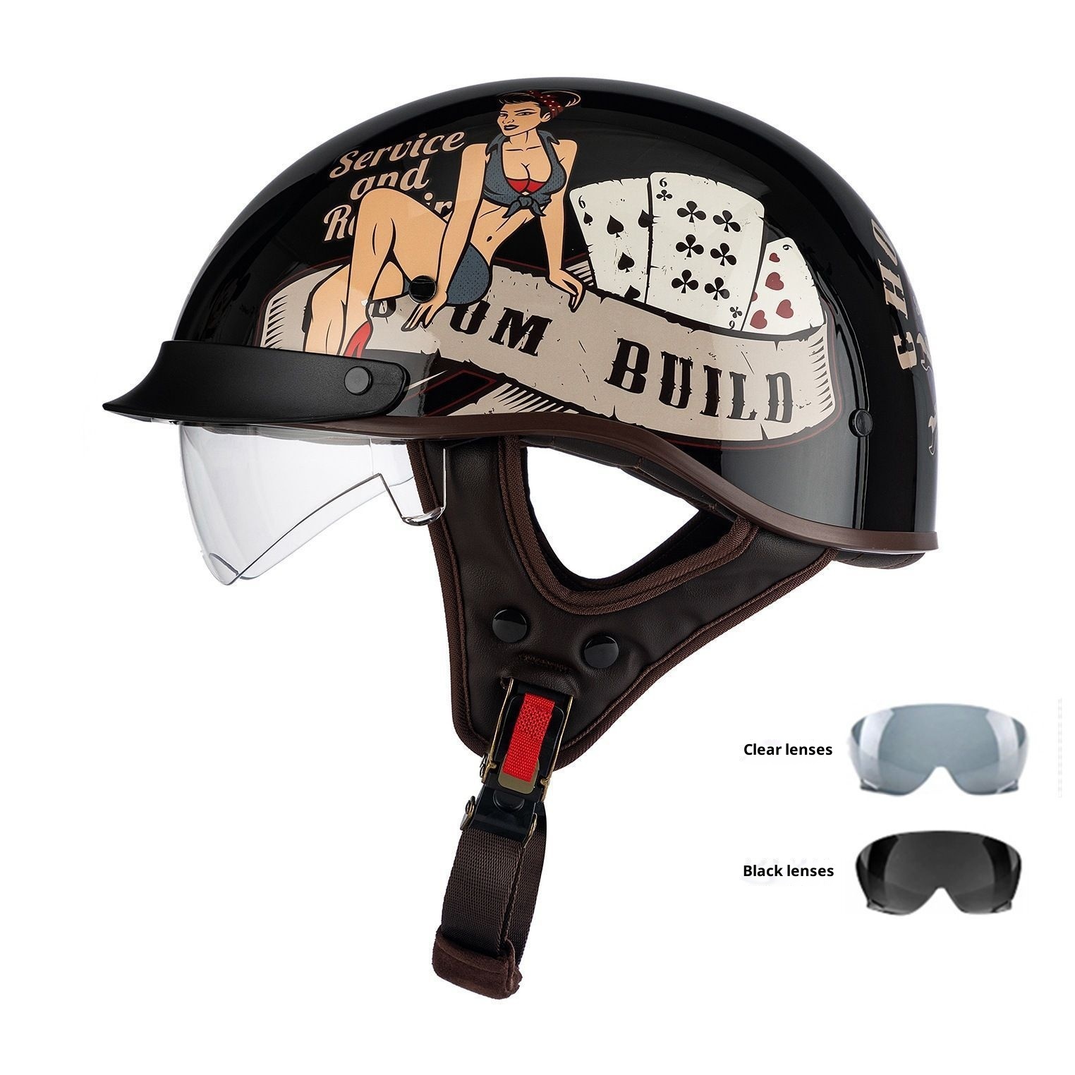 Retro Helmet Electric Motorcycle Helmet