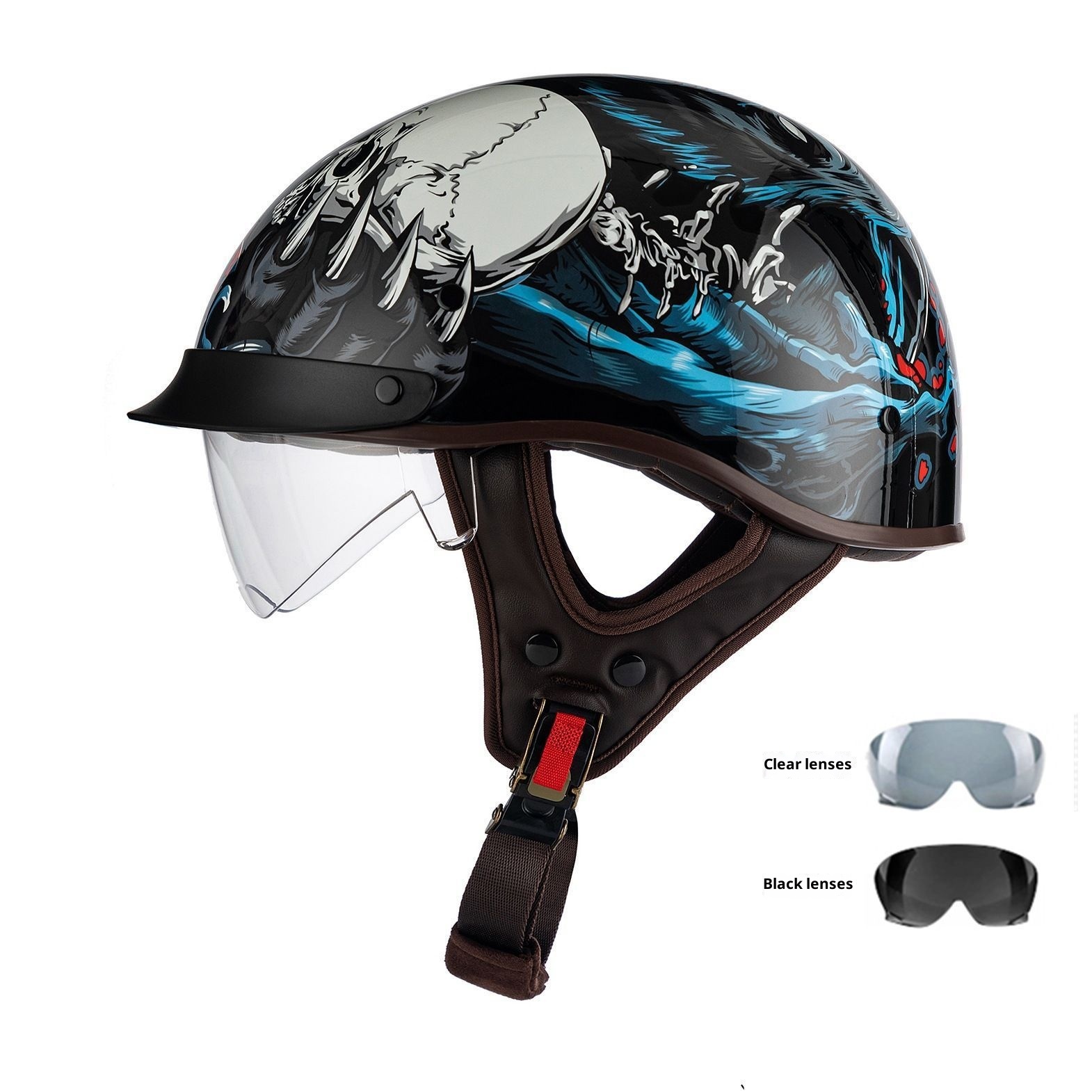 Retro Helmet Electric Motorcycle Helmet