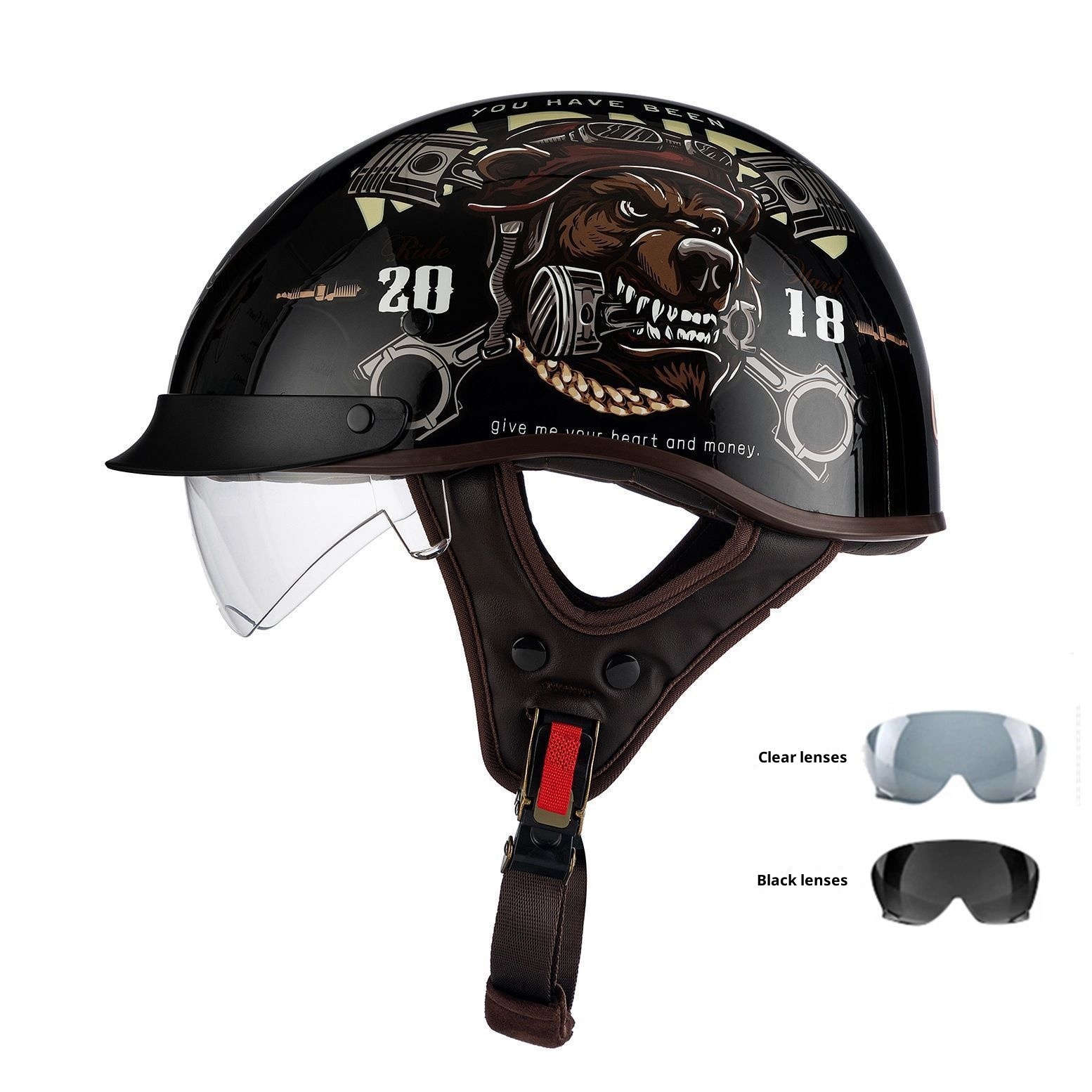 Retro Helmet Electric Motorcycle Helmet