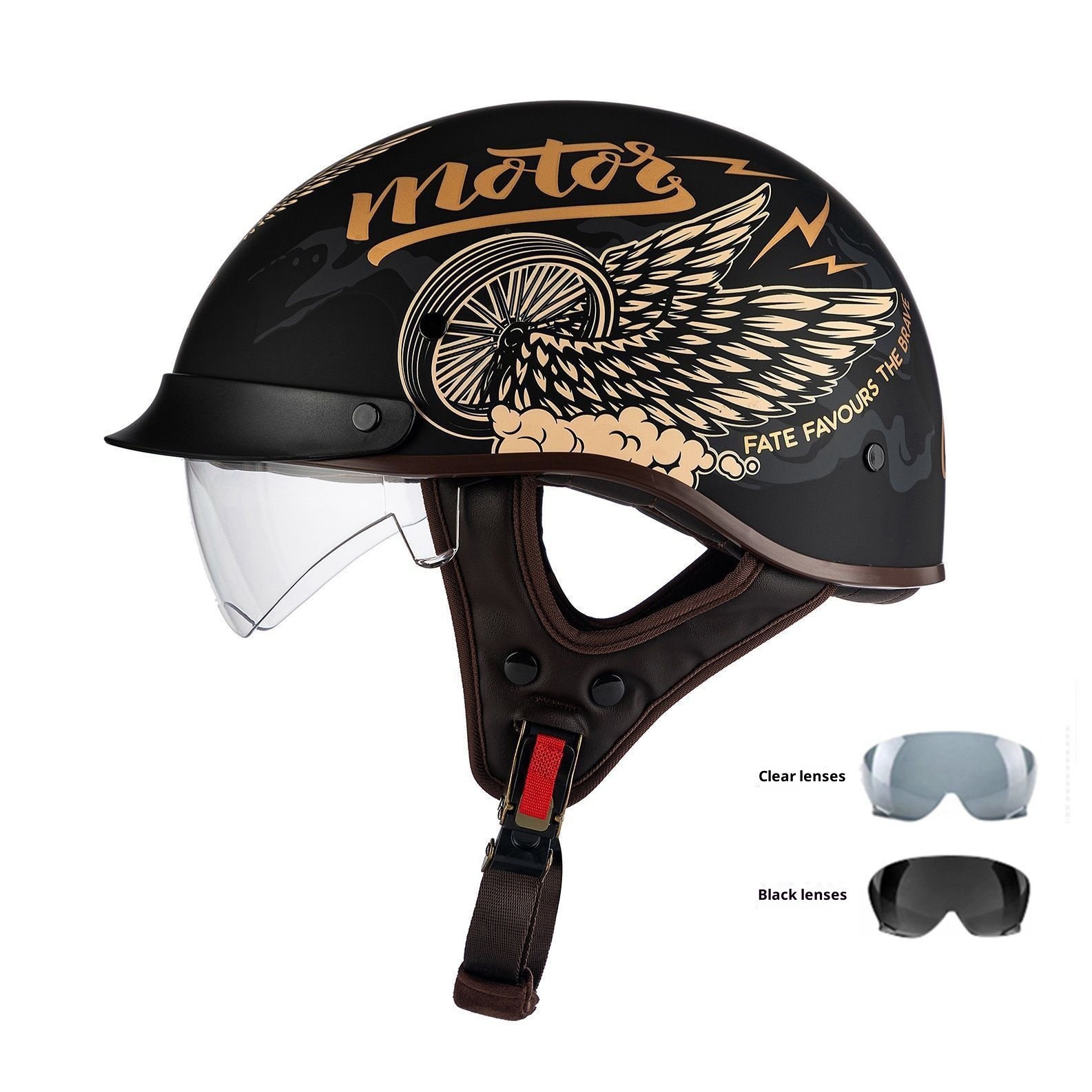 Retro Helmet Electric Motorcycle Helmet