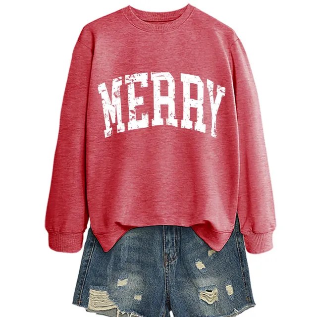 Letter Autumn And Winter Sweater Girl Red - Shop at LoveMi