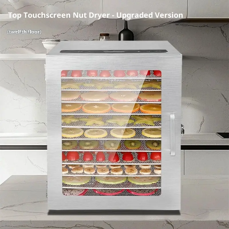 Portable Home 18-Layer Stainless Steel Fruit Dryer