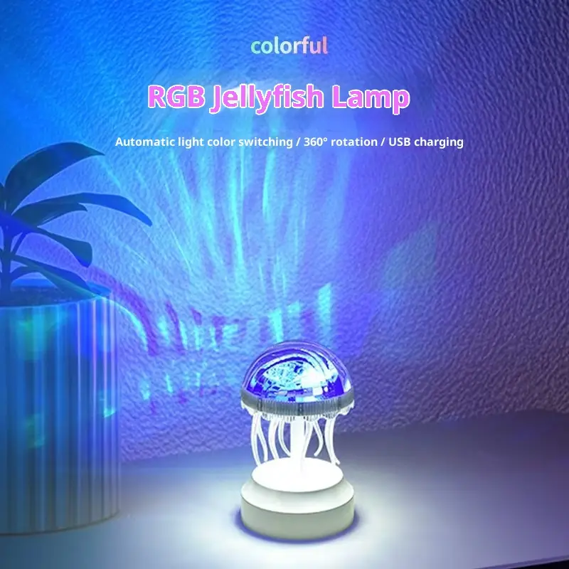 Jellyfish Atmosphere Night Light Colorful Creative Mood Light
