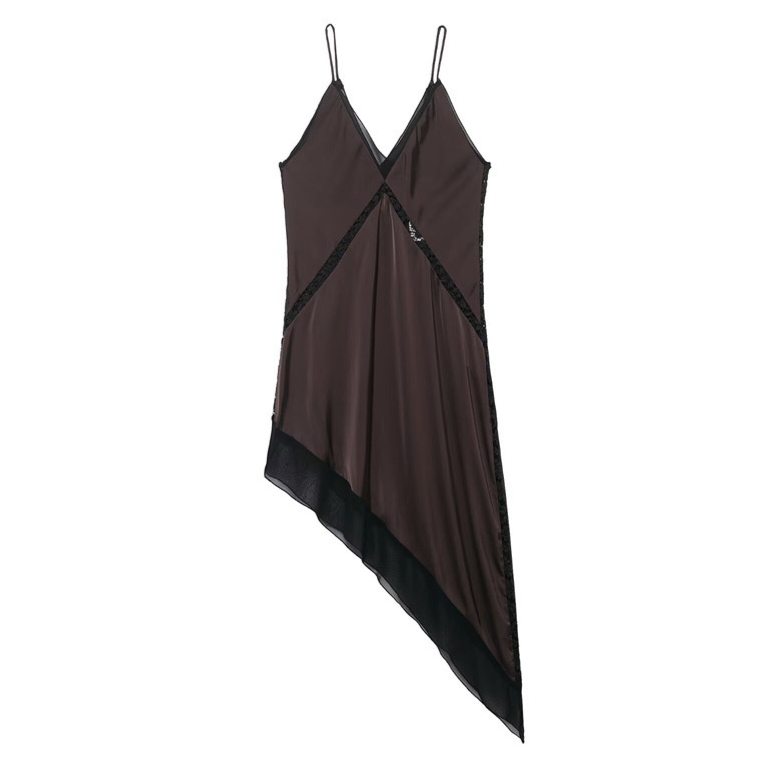 Satin Asymmetrical Midi Dress Women - Shop at LoveMi